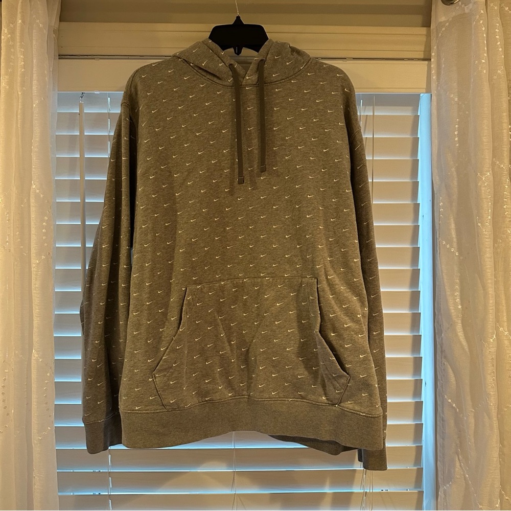 Gray Nike all over print hoodie